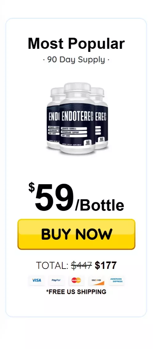 Endoterec© 3 bottles pricing